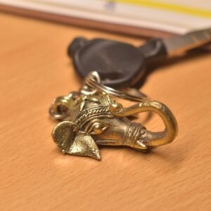 Dhokra Ganesha Keychain